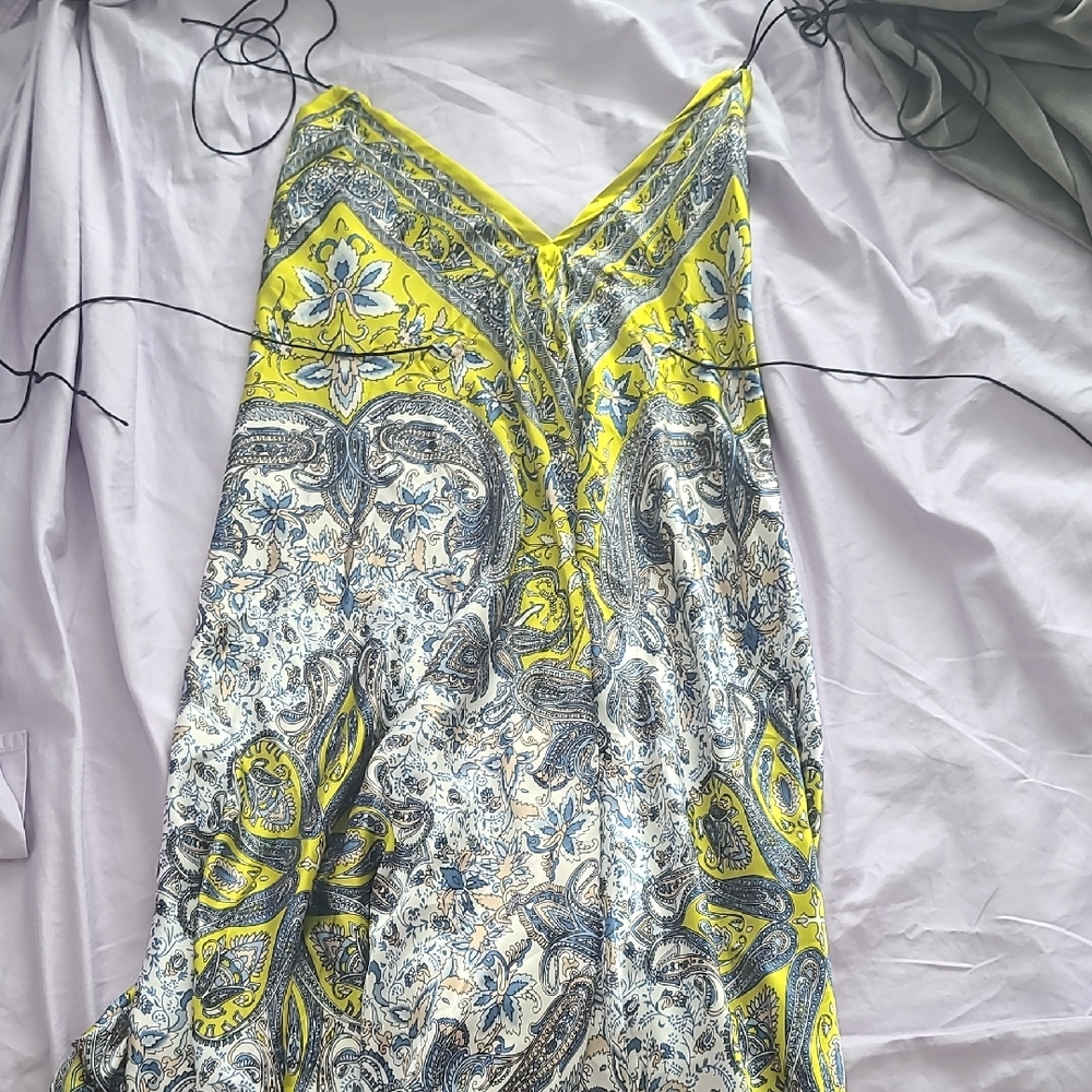 Vibrant Paisley Spaghetti Strap Dress